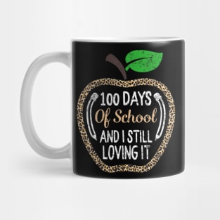 100 Days Of School Virtual Teacher Distance Learning Leopard Mug